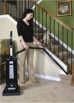 The Sebo Automatic X4 uses an exension hose and wand, which will allow you to clean your entire home.